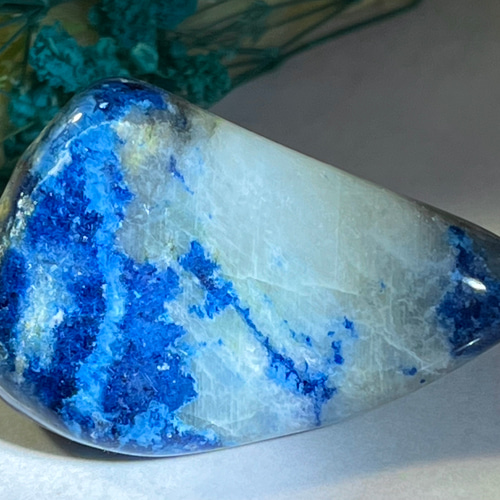 真実を見つける石✴︎ 天藍石 ラズライト Lazulite タンブル 原石