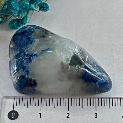 真実を見つける石✴︎ 天藍石 ラズライト Lazulite タンブル 原石