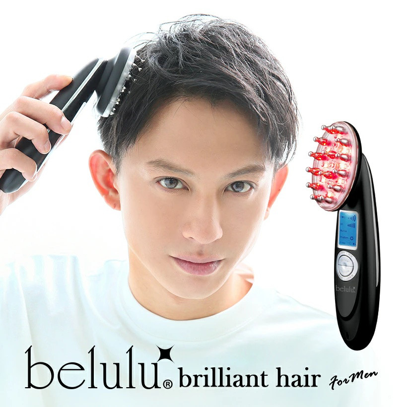 スカルプケアマシン【美ルル ブリリアントヘアー ブラック】 頭皮マッサージ 頭皮ケア メンズ 薄毛 頭皮マッサージ