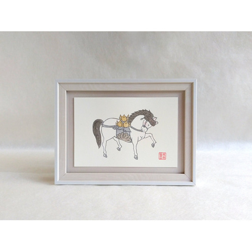 飛騨絵馬 はがきサイズ 墨色 その他アート 文鳥 通販 19726602｜Creema