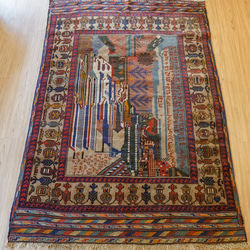 Redrips 120×40cm ペルシャ絨毯 手織りギャッベ アマレ Redrips 120×40cm ペルシャ絨毯 手織りギャッベ アマレ 120×80cm