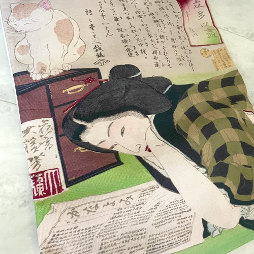 月岡芳年 浮世絵 見立多以盡 とりけしたい トートバッグ 帆布