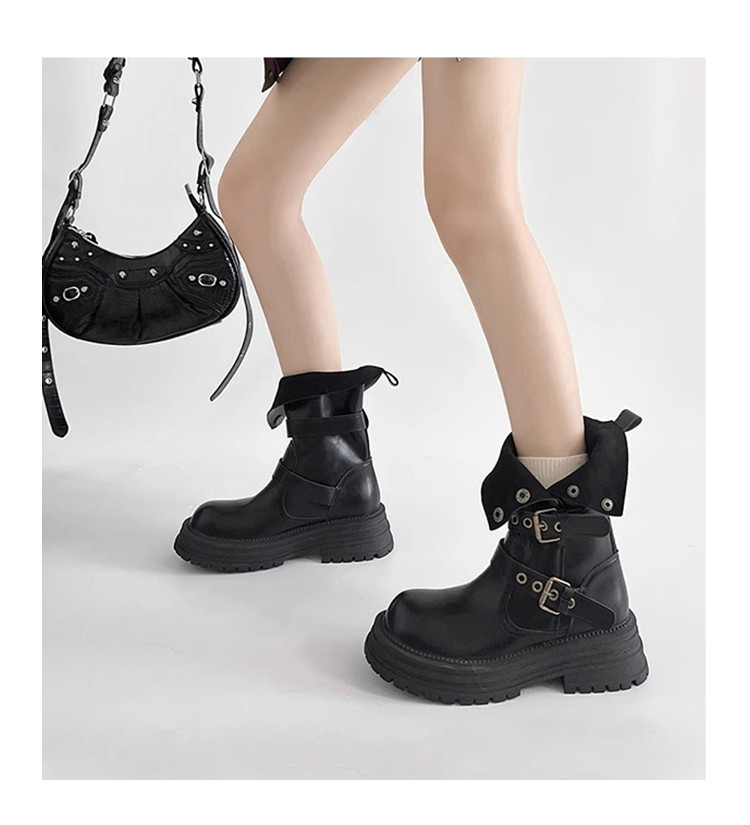 本革版です!メイラードブラウンマーチンブーツ2025新モデル秋冬秋冬厚底高丈丈丈ブーツ