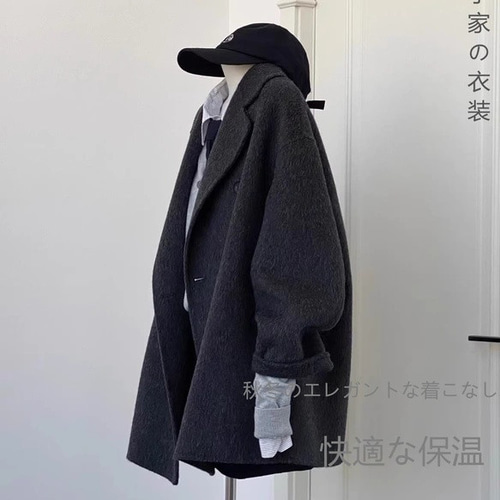 ブレザーコートレディースショート2025秋冬新作ツイードコート冬