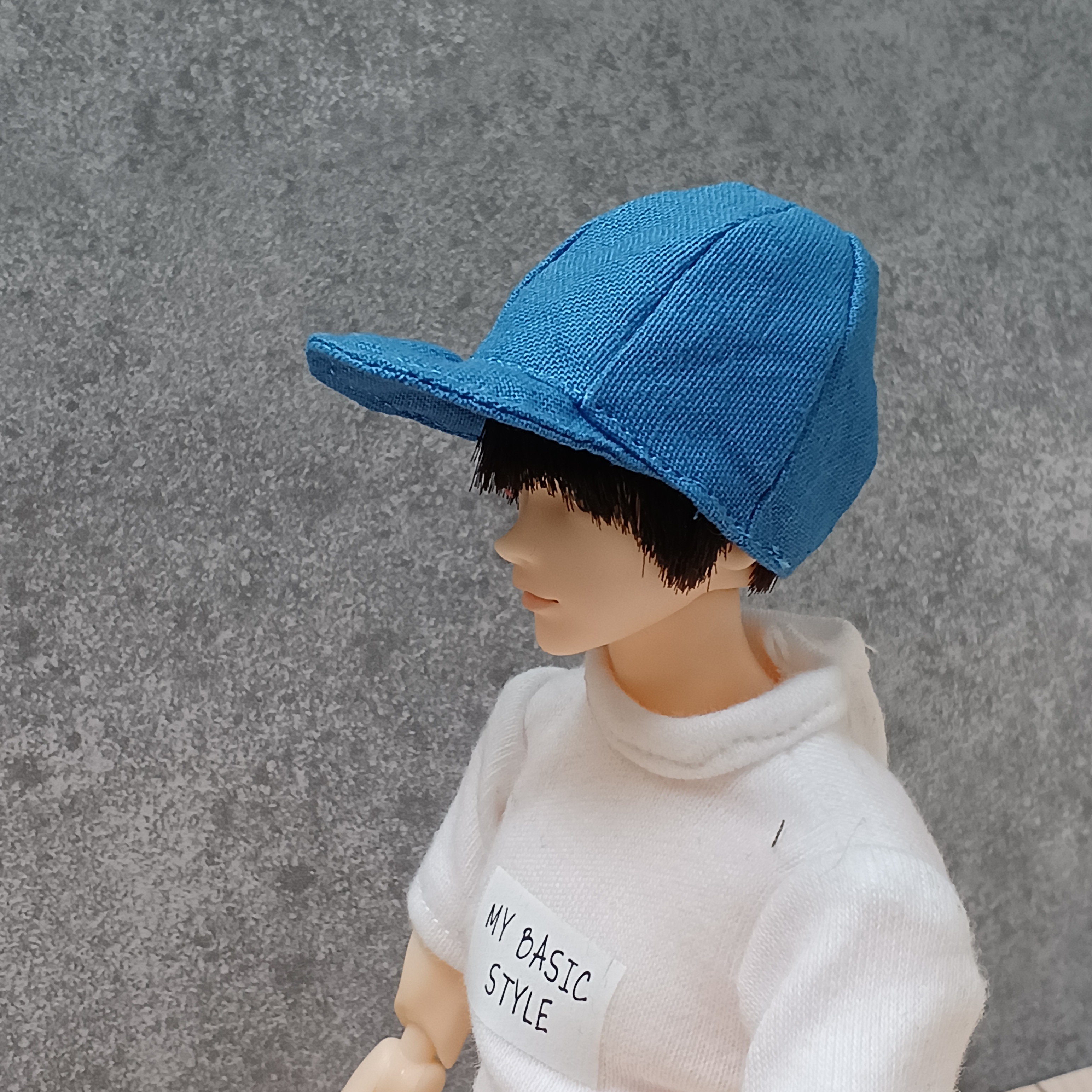 六分の一男子図鑑 帽子 momokoDOLL キャップ 青 おもちゃ・人形