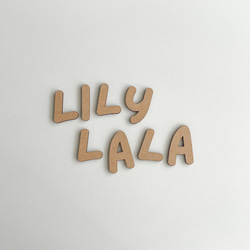 【 wooden letter banner 】 自由に組み合わせオーダー 木製レターバナー 17枚目の画像