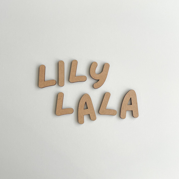 【 wooden letter banner 】 自由に組み合わせオーダー 木製レターバナー 17枚目の画像