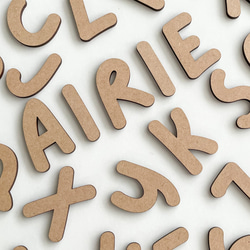 【 wooden letter banner 】 自由に組み合わせオーダー 木製レターバナー 19枚目の画像