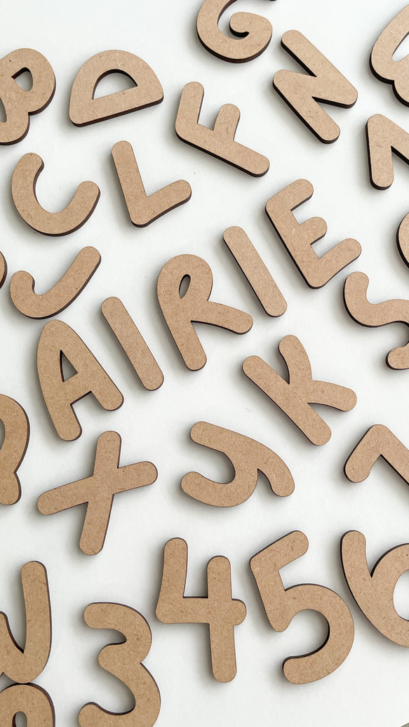 【 wooden letter banner 】 自由に組み合わせオーダー 木製レターバナー 19枚目の画像