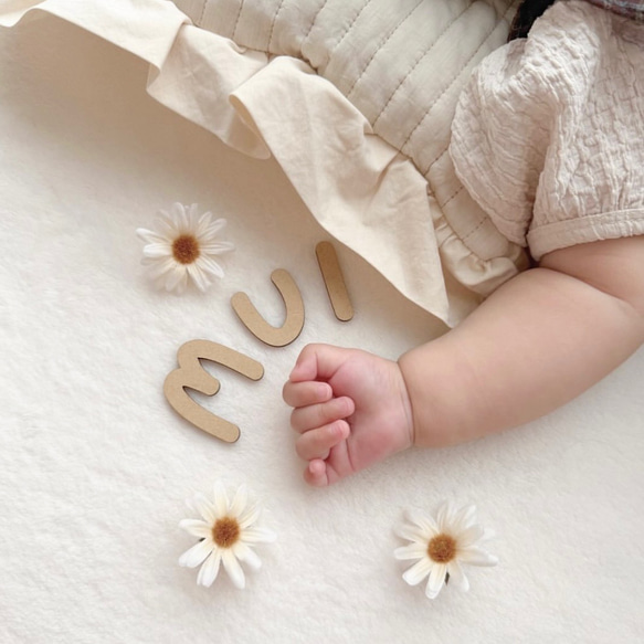 【 wooden letter banner 】 自由に組み合わせオーダー 木製レターバナー 14枚目の画像