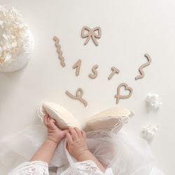 【 wooden letter banner 】 自由に組み合わせオーダー 木製レターバナー 6枚目の画像