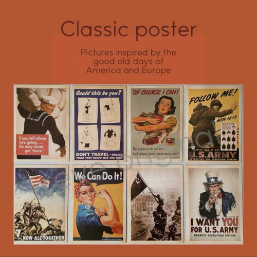 ポストカード ヴィンテージ風 レトロアメリカン 海外インテリア