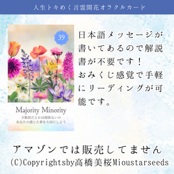 【新】改訂版言霊開花®︎オラクルカード44枚【巾着付】初心者日本語解説付！小さめ＊HSP繊細さん心に寄り添うカード達 7枚目の画像