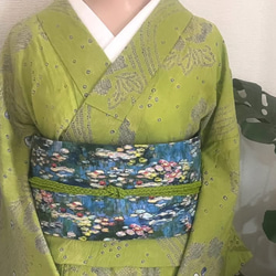再出品！ゴッホ名古屋帯 半衿プレゼント 和装小物（帯・半襟） 創作帯