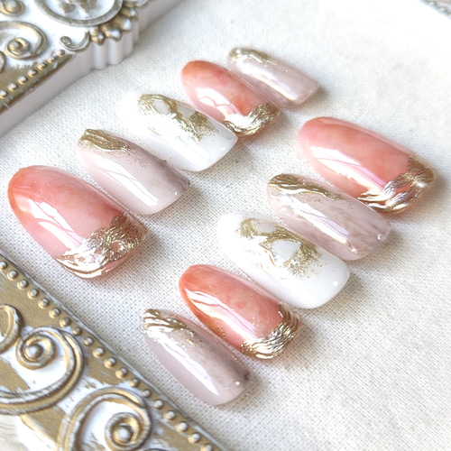 No.328 ネイルチップ　ジェルネイル　葡萄　　ニュアンス　キラキラ　秋 No.328 ネイルチップ ジェルネイル 葡萄 ニュアンス キラキラ 秋