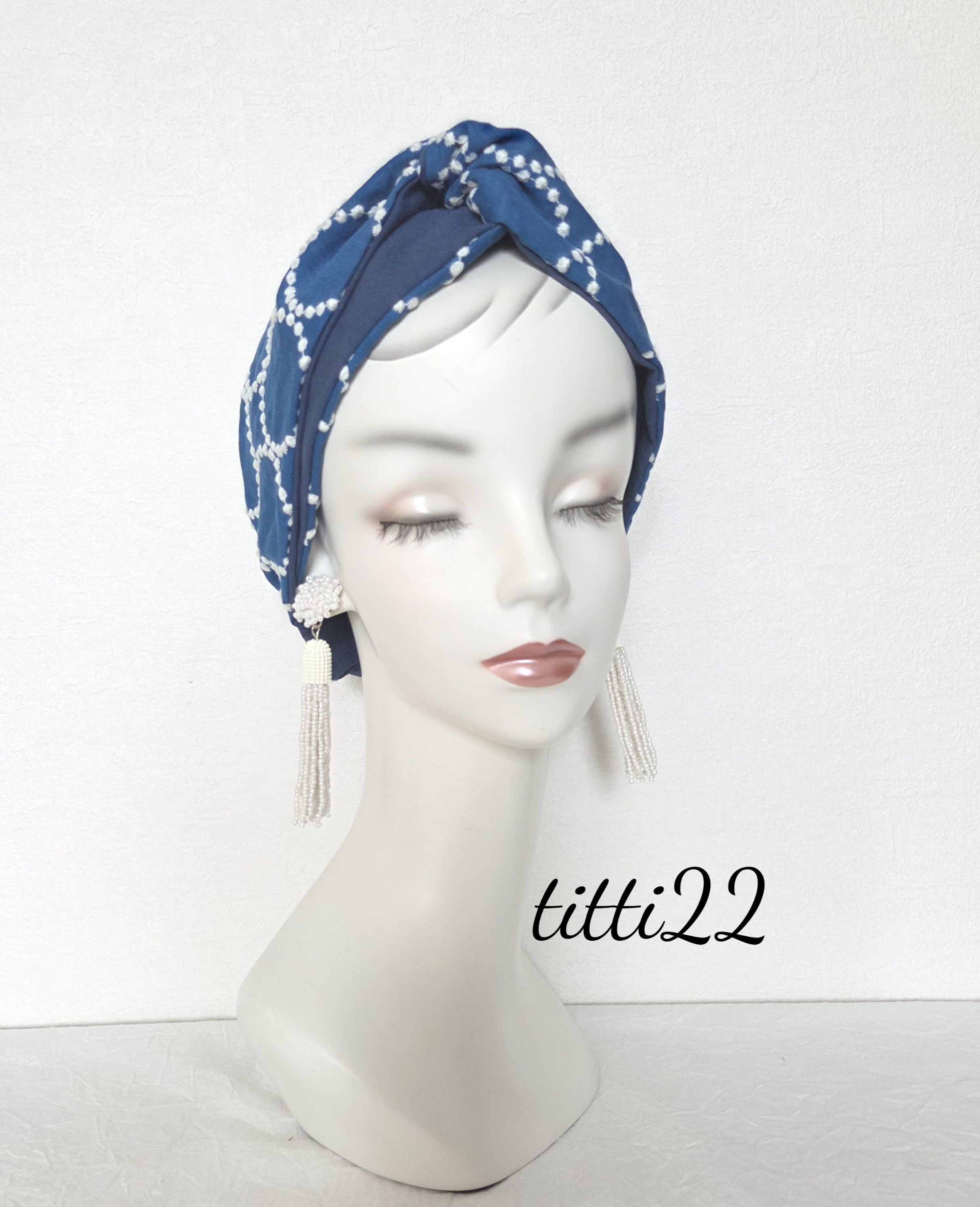 new 【ミナペルホネン　タンバリン】頭痛のしにくいヘアターバン