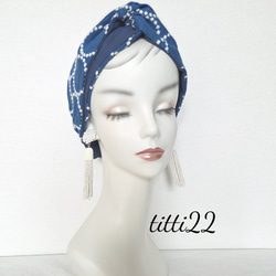 new 【ミナペルホネン タンバリン】頭痛のしにくいヘアターバン ヘア