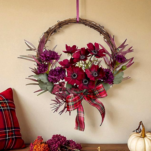 お値下げ‼️トールペイント薔薇とチョコレートコスモスと小花たちのリース、ミラー兼用 トールペイント薔薇とチョコレートコスモスと小花たちのリース、ミラー兼用