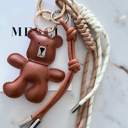 引き揃え糸 タッセルキーホルダー シリアル バッグチャーム mameshiho