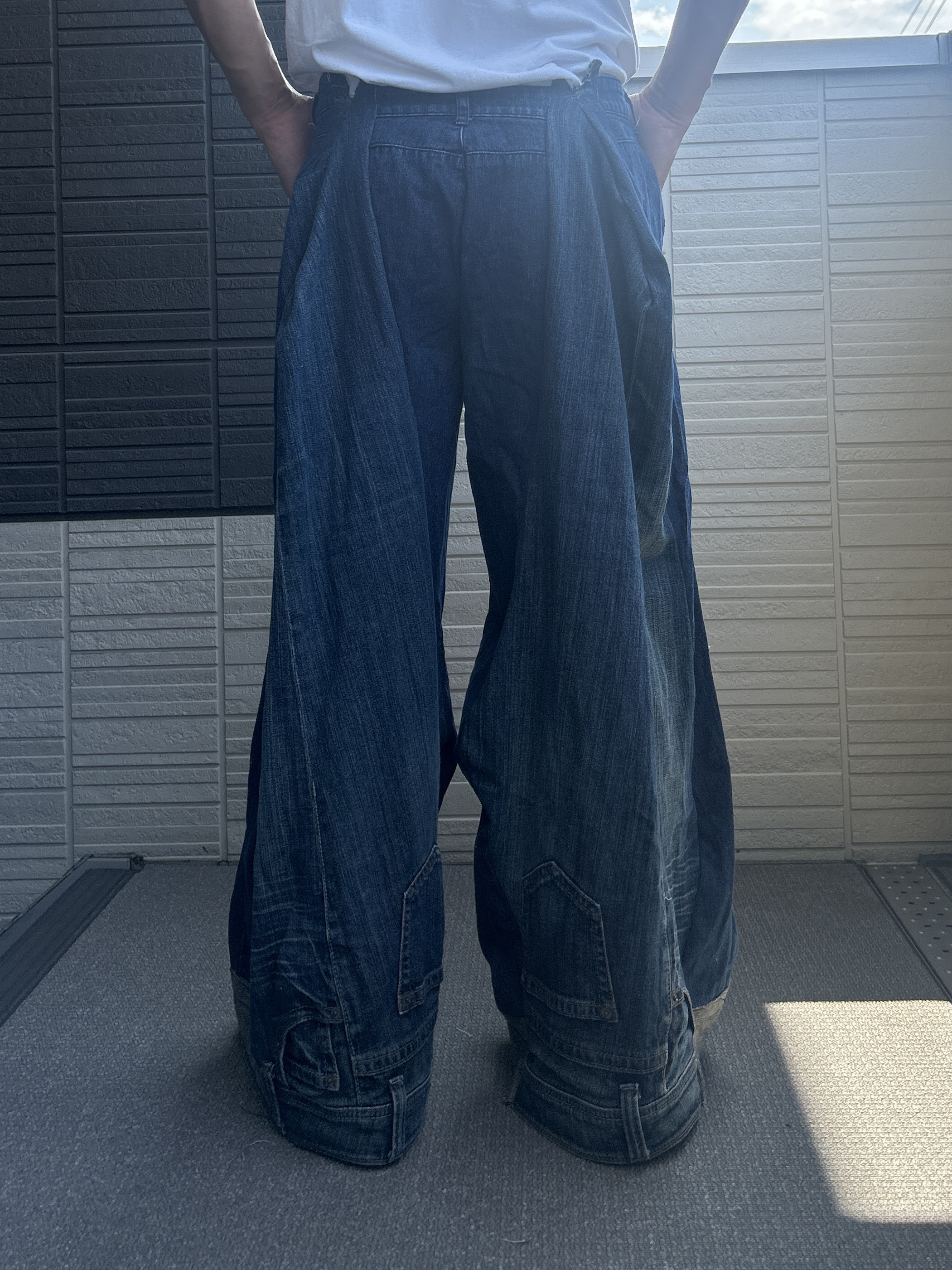 リメイクデニムパンツ