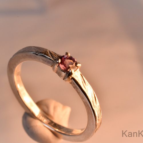 ベキリー産カラーチェンジガーネットのリング 指輪・リング KanKan彫金