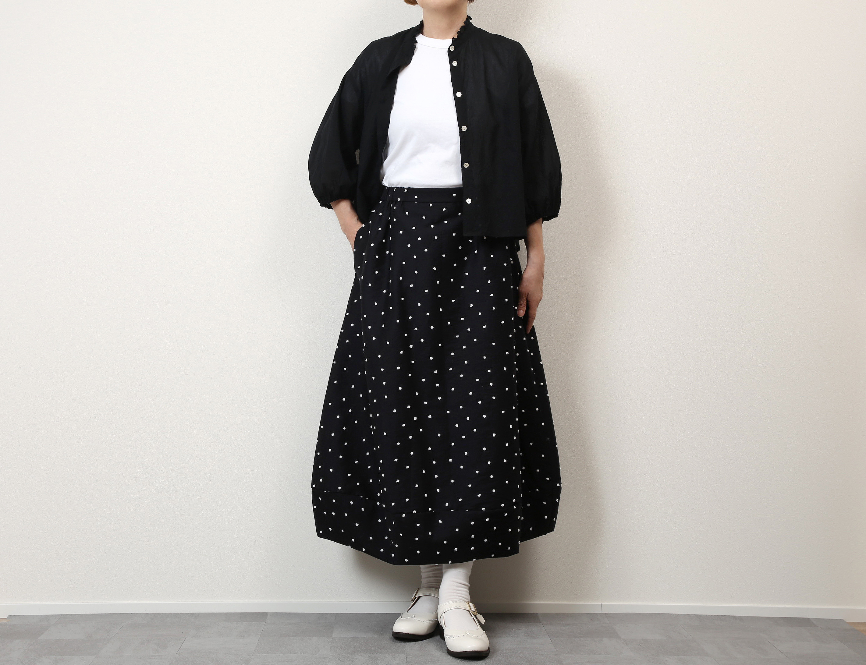 #511バルーンスカート(ドット)