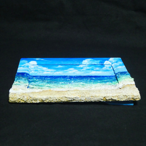 油絵 油彩 油彩画 絵 絵画 【夏の海】ミニ絵画 絵画 HR 通販