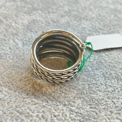 シルバーリング シルバー925 14号 ハンドメイド 手作り 一点もの 刻印