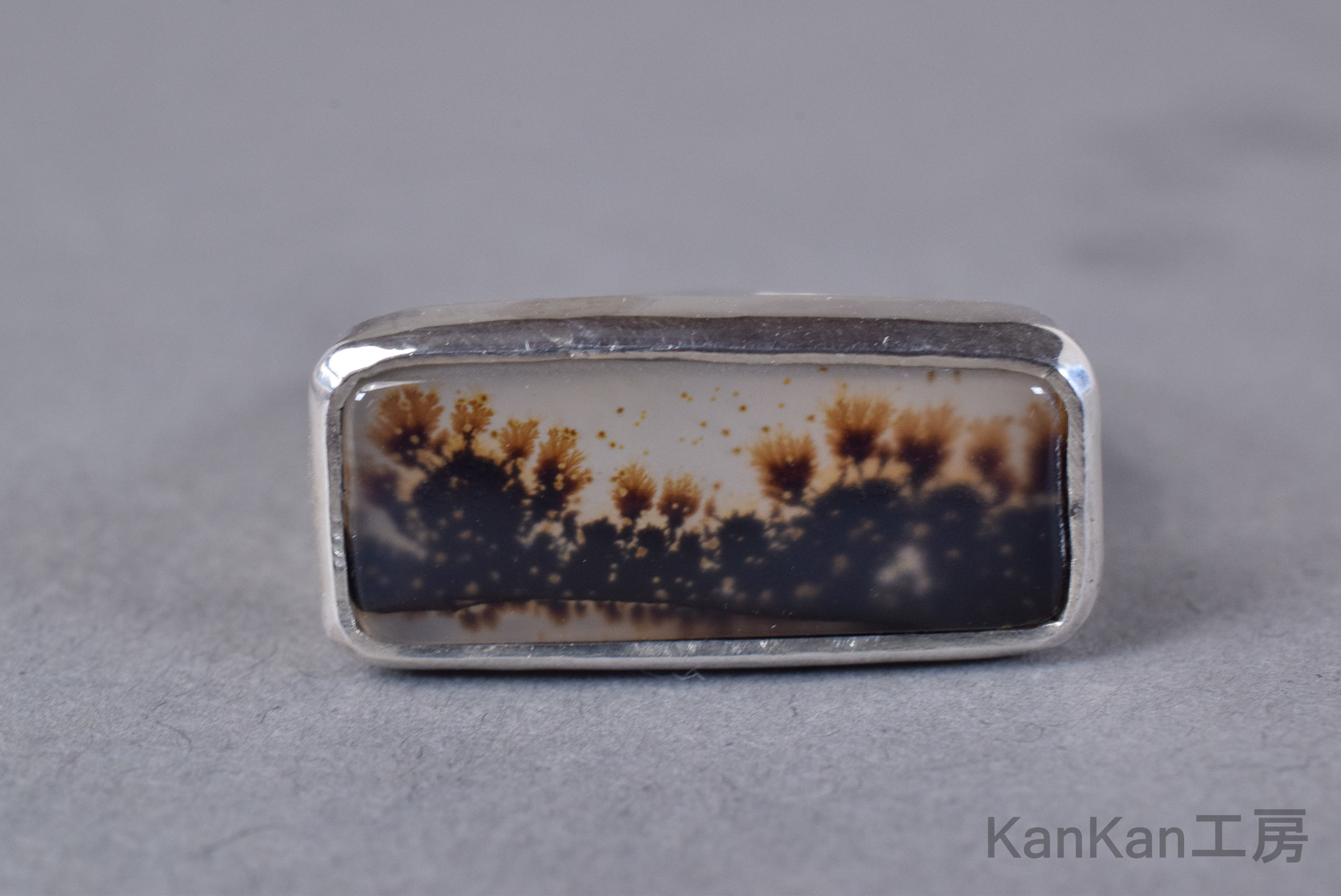 デンドリックアゲートのリング