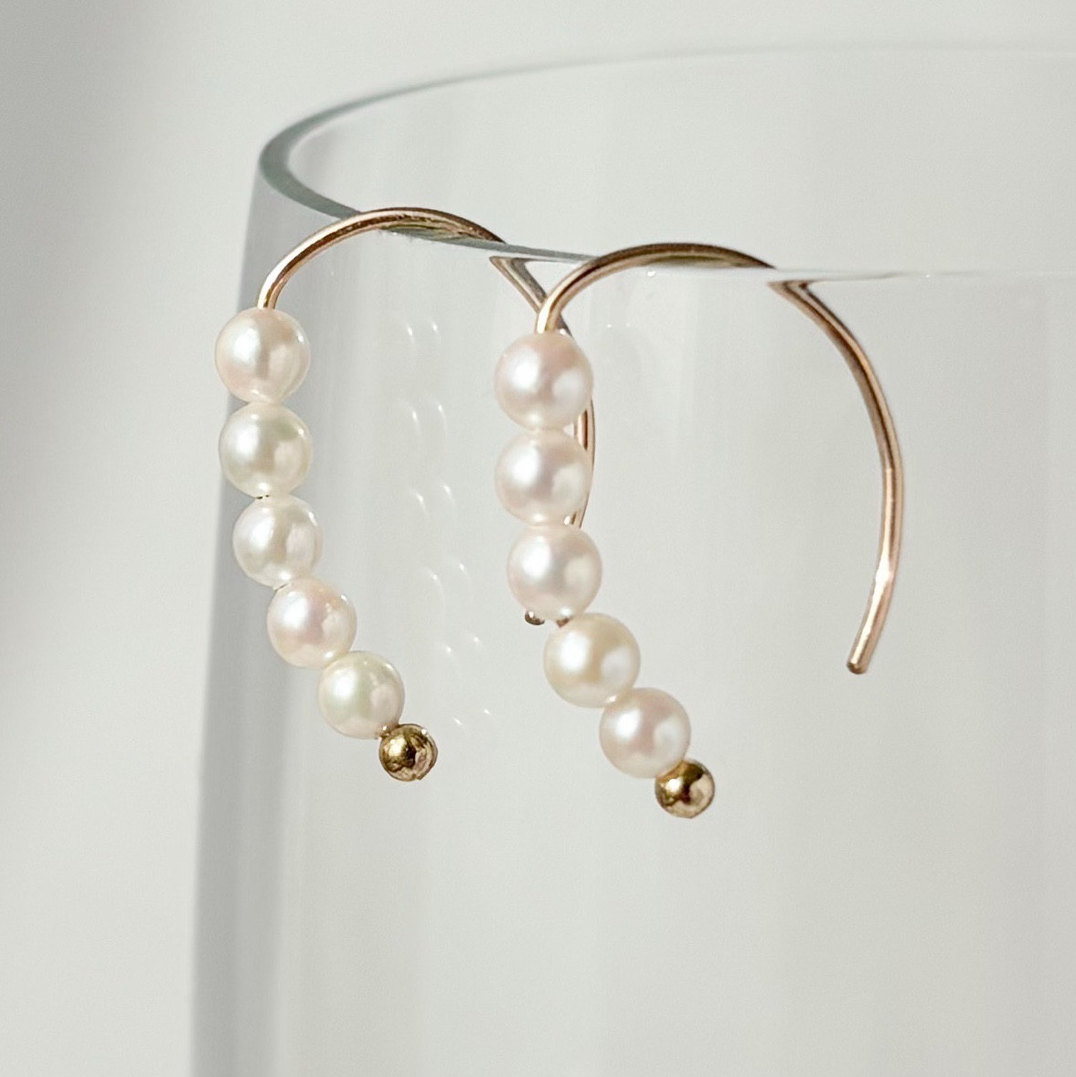 あこやベビーパールピアス｜14kgf  金属アレルギー対応｜普段使い　卒業式　入学式｜大人上品なジュエリー