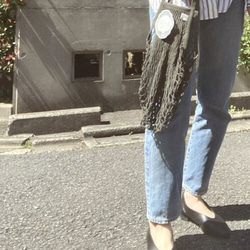 新色入荷！フランス！ショップの商品入れに、ディスプレイにも！『【FILT】メッシュバッグ③』～ECRU（オフホワイト）～ 7枚目の画像