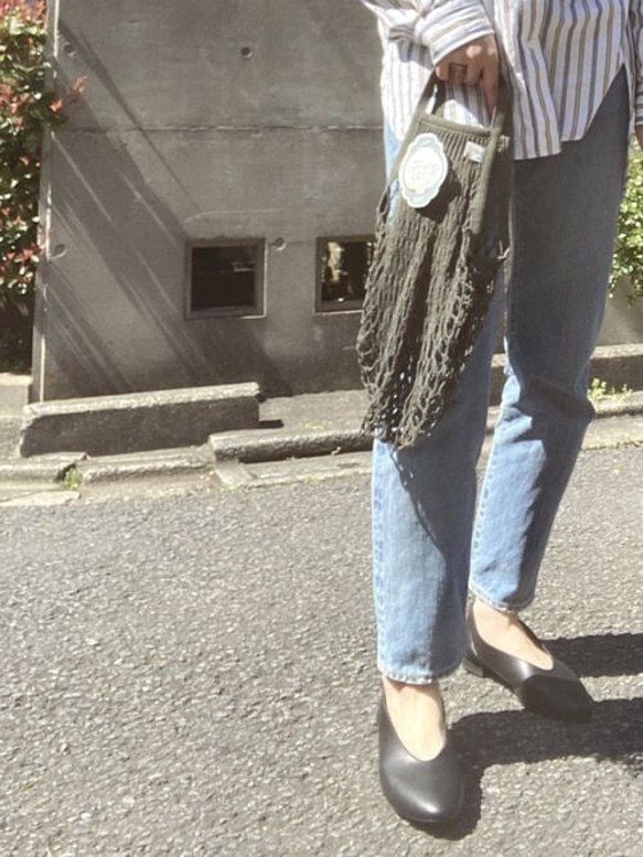 新色入荷！フランス！ショップの商品入れに、ディスプレイにも！『【FILT】メッシュバッグ③』～ECRU（オフホワイト）～ 7枚目の画像