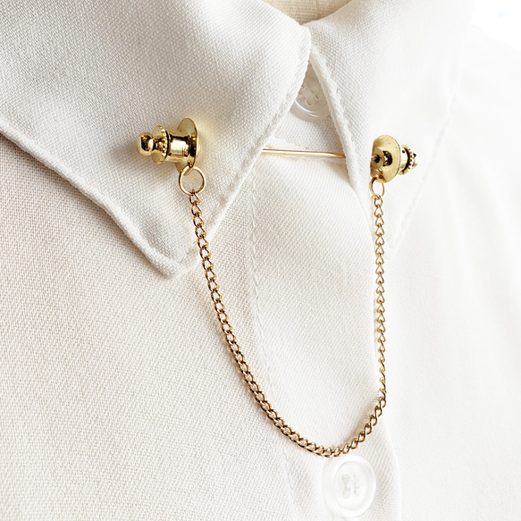 1本 ネクタイピン カラーピン カラーバー ラペルピン ストール留め