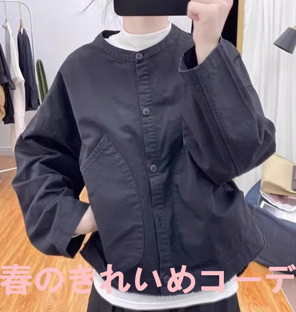 日系オリジナルコットンジャケットレディースカーディガンオールインワンカジュアルジャケットゆったり着やせトップス