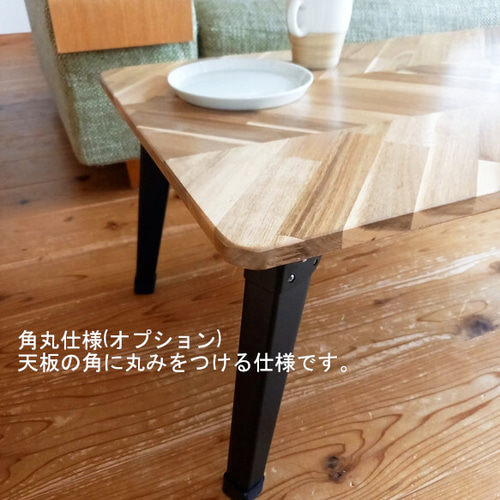 アカシア無垢材 《丸型カフェテーブル》 一本足 北欧ナチュラル 円形