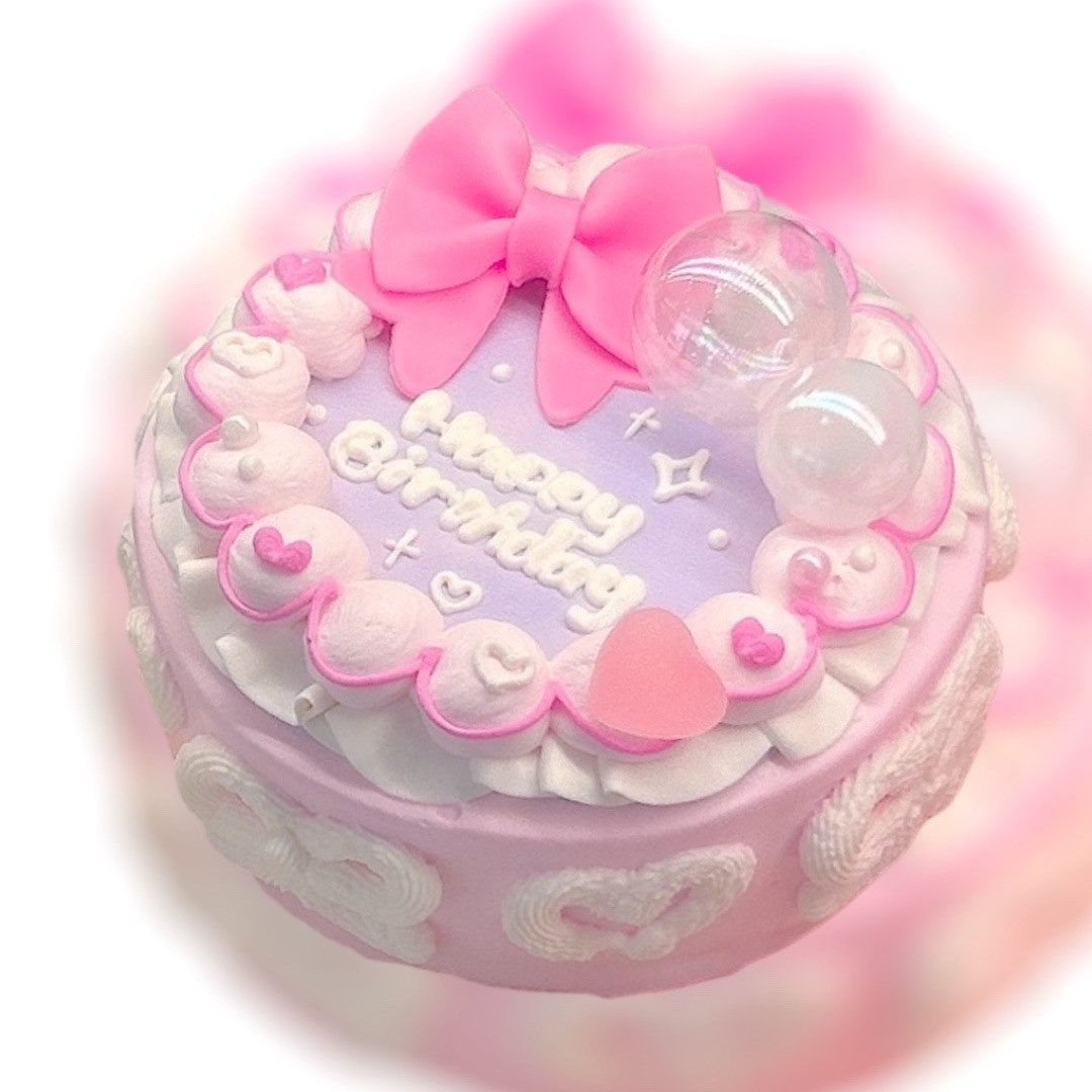 【送料無料】リボンのセンイルケーキ 韓国風ケーキ 5号