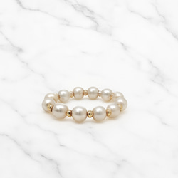 k18リング ミラーボールリング チェーンリング 指輪 スライド