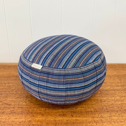 正座用ざぶとん (ちび坐蒲) 会津木綿【紺色】 クッション・クッション