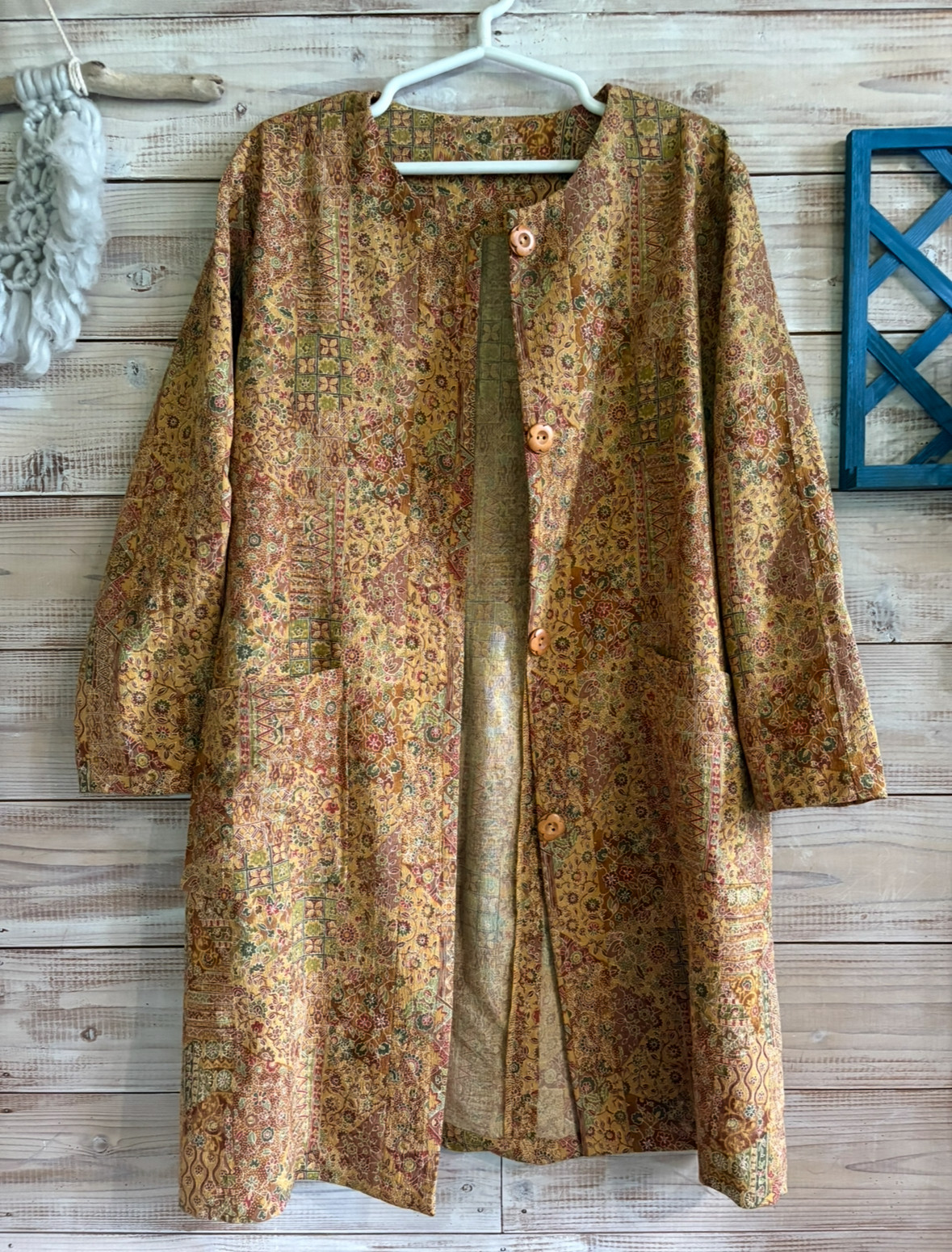 着物リメイク羽織りコート