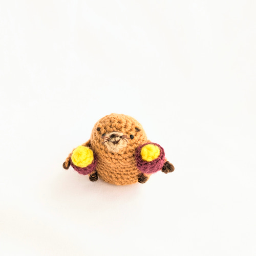 受注制作】さつまいも大好きビーバーさんのあみぐるみ あみぐるみ