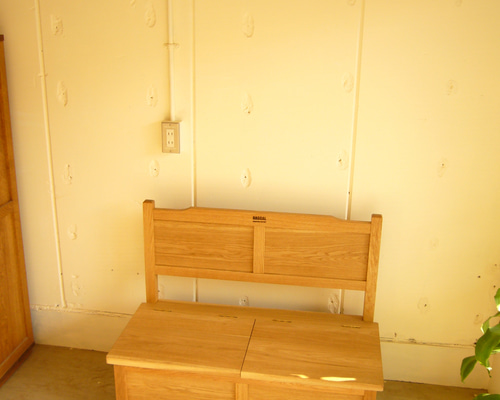 KIDS BENCH キッズベンチ おもちゃ箱 小さな収納ベンチ 無垢材 ナラ材