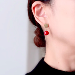 珊瑚（さんご） ピアス（スタッド・一粒） の人気通販｜Creema