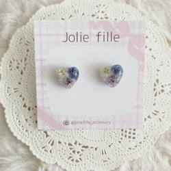 【ハート】1粒ピアス 1枚目の画像