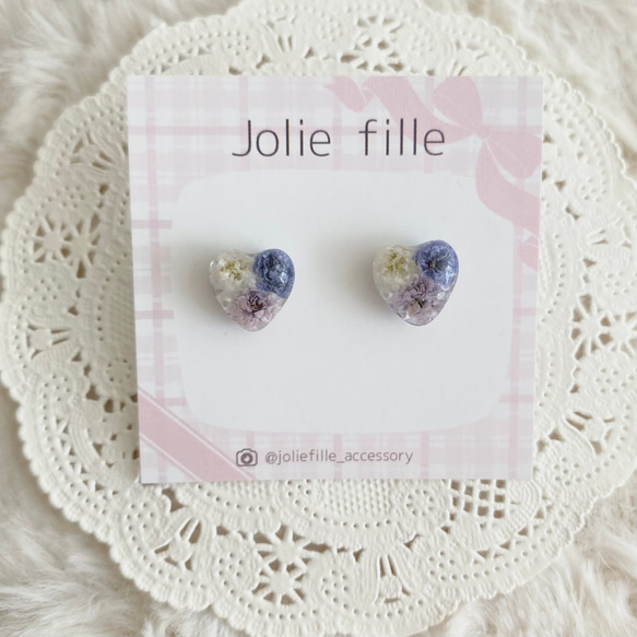 【ハート】1粒ピアス 1枚目の画像