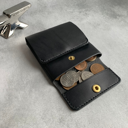 新作】薄型ミニマル財布 栃木レザー【名入れ・選べる革とステッチ