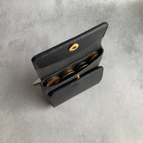 新作】薄型ミニマル財布 栃木レザー【名入れ・選べる革とステッチ