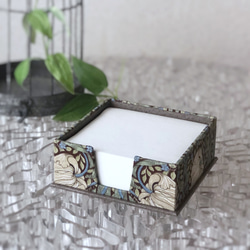 ブロックメモケース〈カルトナージュ〉ウィリアムモリス ピンパネル