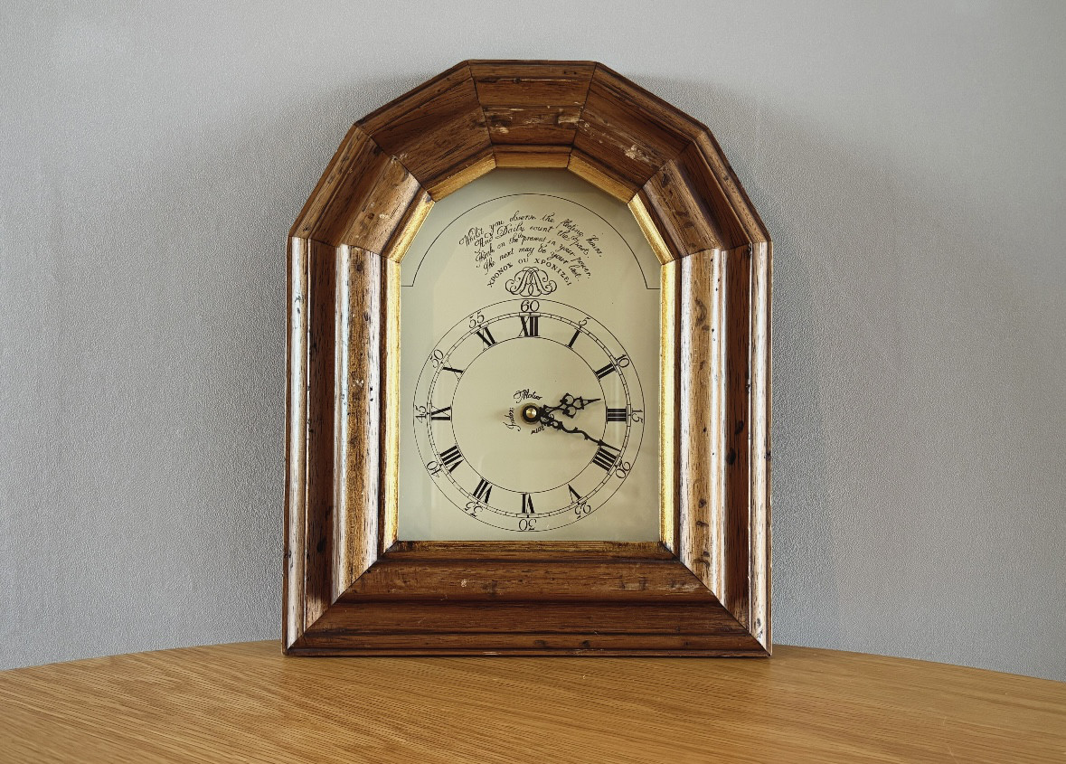 イタリアの古い掛け時計　Italy 時計  昭和レトロ　アンティーク　ヴィンテージ