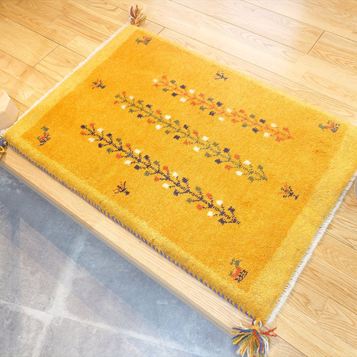 BlackFriday Creema限定目玉】ペルシャ ギャッベ 玄関マット ラグ