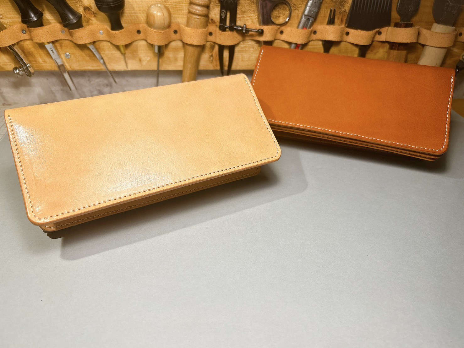 【Creare】栃木レザー　サドルレザー　本革　長財布　　※受注生産